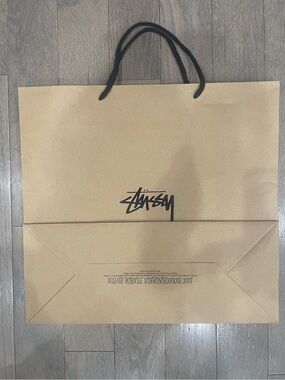 🛍️ AUTHENTIC XL STÜSSY Luxury Gift Bag - Collector’s Item 16”x15”x6.5”